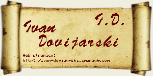 Ivan Dovijarski vizit kartica